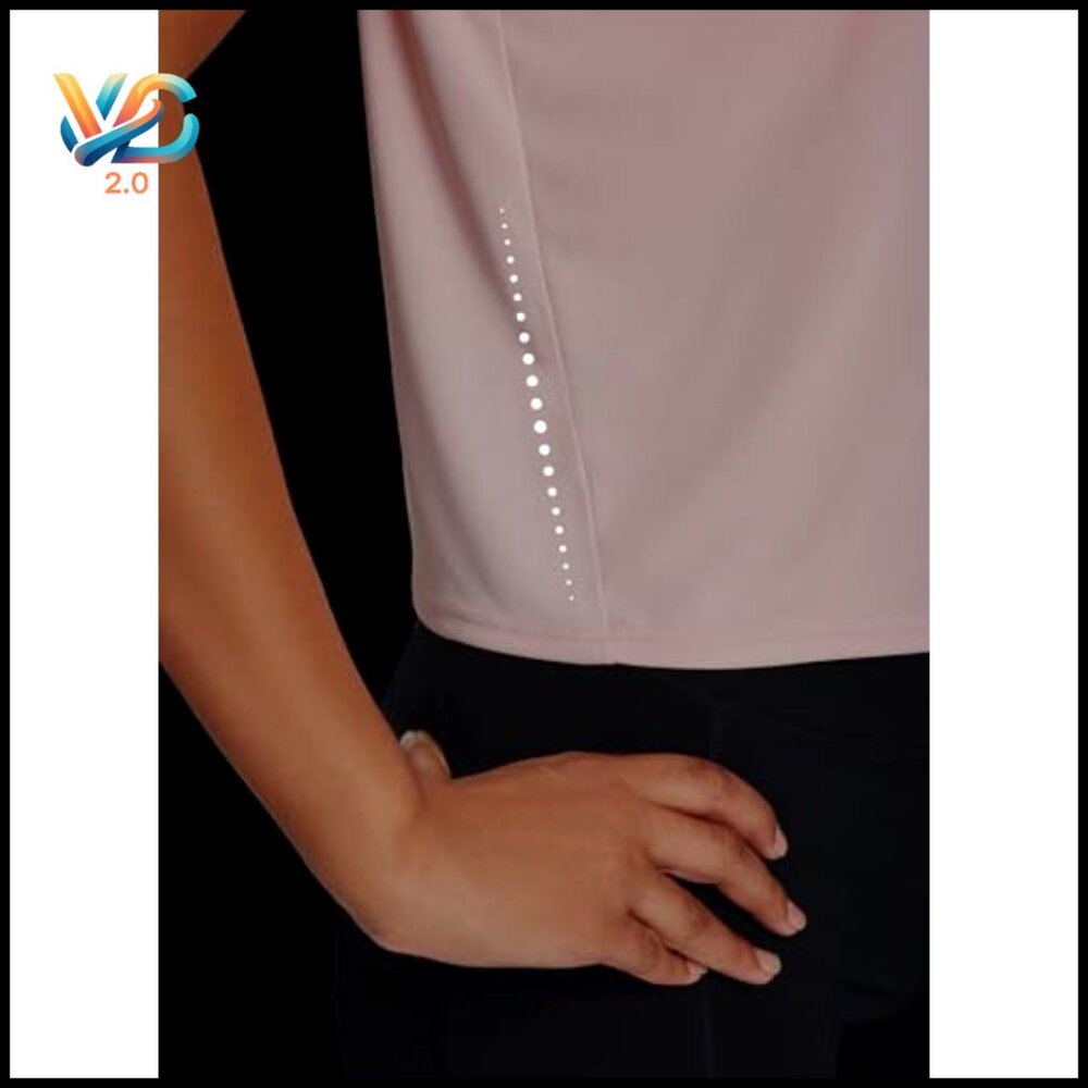 Cropped Split Back Athletic Top Lightweight Quick… - image 6